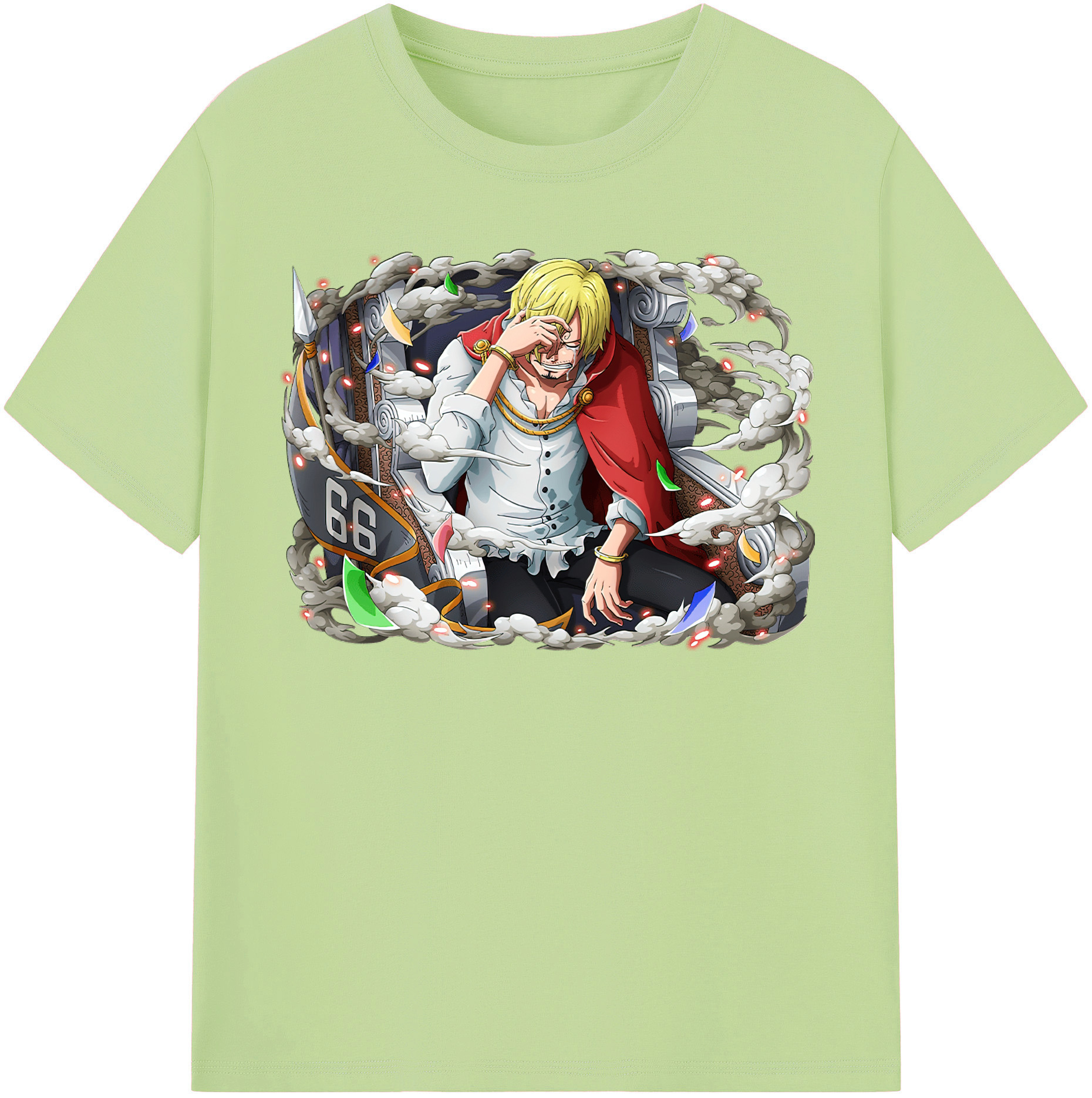 ワンピース サンジ ONE PIECE Sanji 綿100％半袖Tシャツ（フロントプリント）